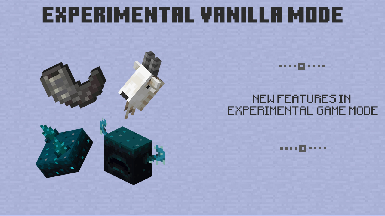 Experimental Vanilla Mode in Minecraft 1.18.0.25