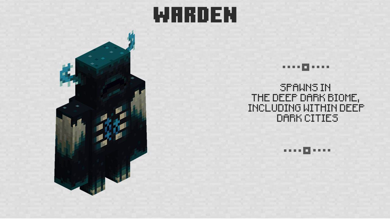 Warden in Minecraft PE 1.18.30
