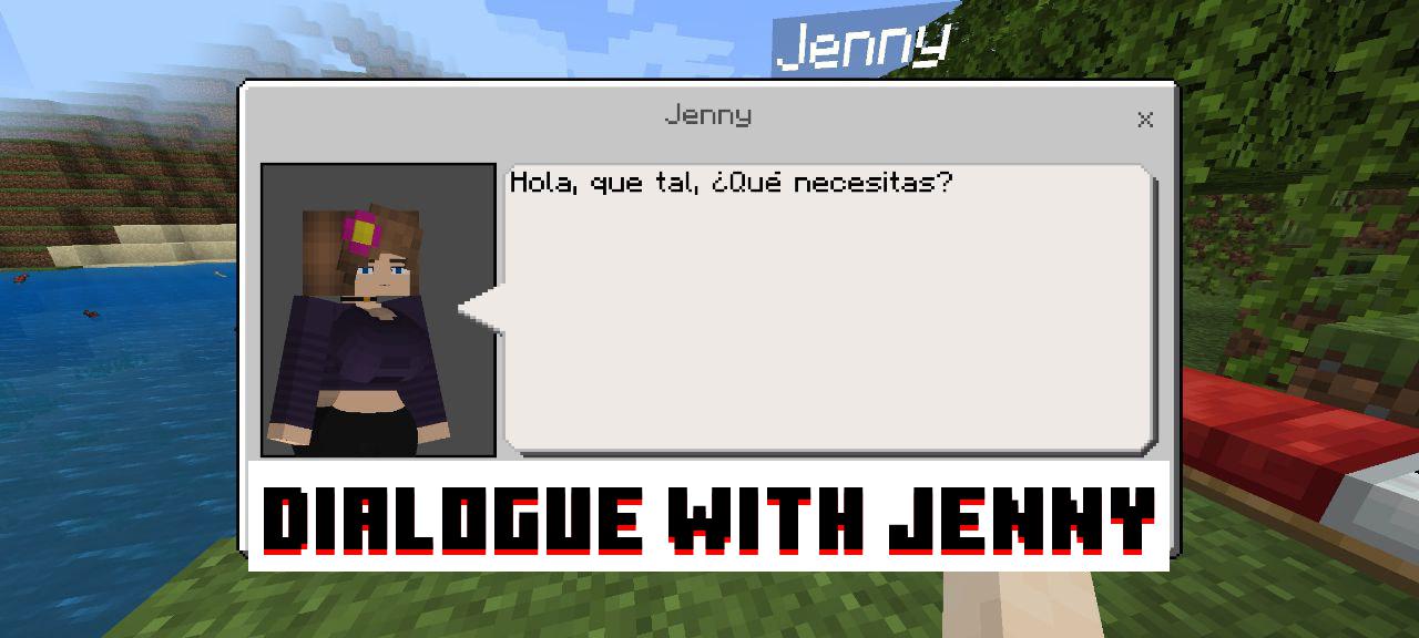 Dialogue with Jenny in Sex Mod for Minecraft PE 